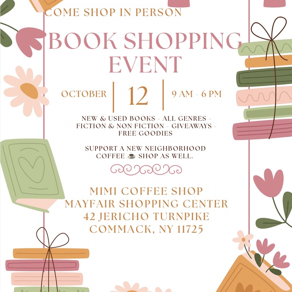 Long Island NY - Book Shopping Event